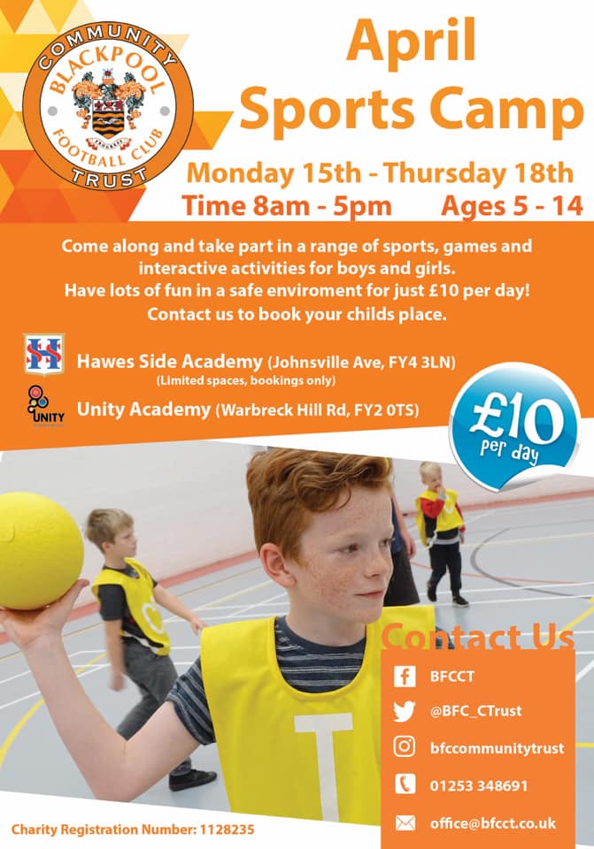 April Sport Camps 2019 BFCCT