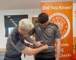 Waist measurement at Blackpool FC Community Trust